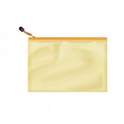 B.cremallera PVC 340x240mm amarillo